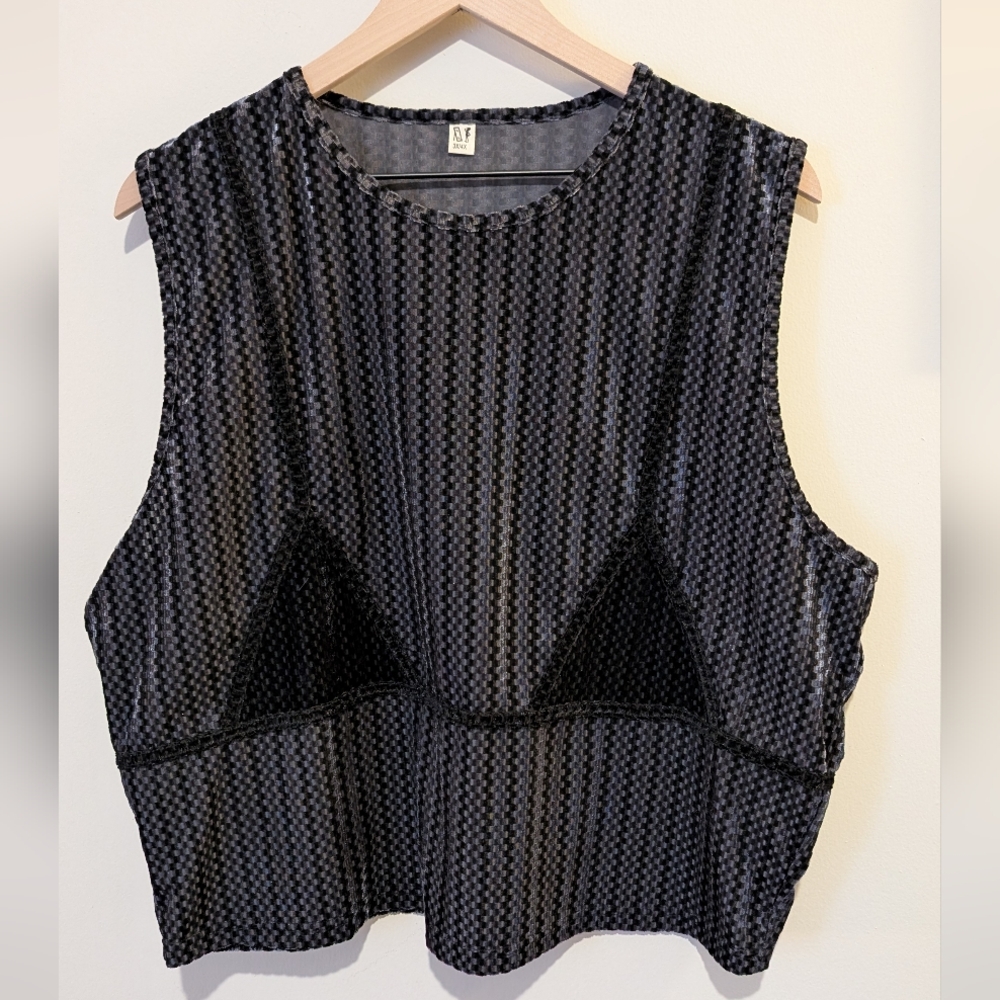 Fashion Brand Company Bikini Bod Black and Gray Tank Top - 3X/4X